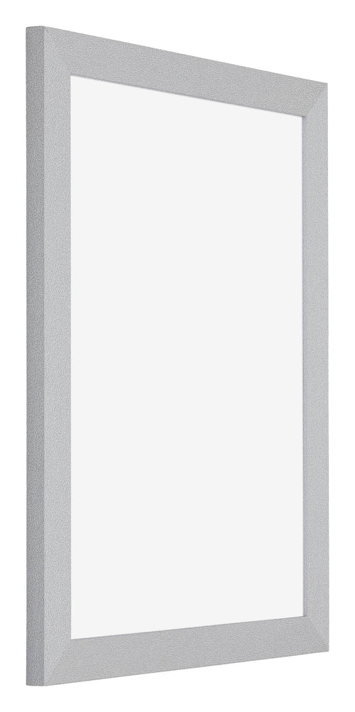 Mura MDF Photo Frame 24x32cm Silver Matte Front Oblique | Yourdecoration.com
