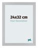 Mura MDF Photo Frame 24x32cm Silver Front Size | Yourdecoration.com