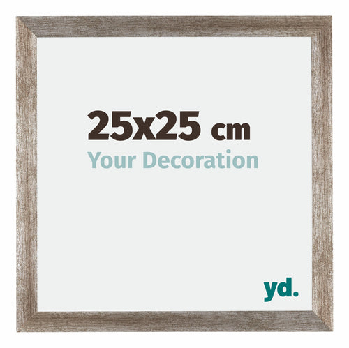 Mura MDF Photo Frame 25x25cm Metal Vintage Front Size | Yourdecoration.com