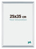 Mura MDF Photo Frame 25x35cm Aluminum Brushed Front Size | Yourdecoration.com