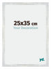 Mura MDF Photo Frame 25x35cm Silver Glossy Vintage Front Size | Yourdecoration.com