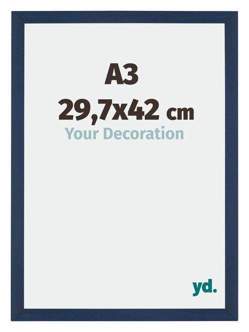 Mura MDF Photo Frame 29 7x42cm A3 Dark Blue Swept Size | Yourdecoration.com