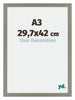 Mura MDF Photo Frame 29 7x42cm A3 Gray Size | Yourdecoration.com