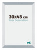 Mura MDF Photo Frame 30x45cm Aluminum Brushed Front Size | Yourdecoration.com