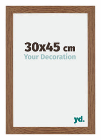 Mura MDF Photo Frame 30x45cm Oak Rustic Front Size | Yourdecoration.com