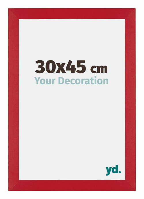 Mura MDF Photo Frame 30x45cm Red Front Size | Yourdecoration.com