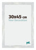 Mura MDF Photo Frame 30x45cm Silver Glossy Vintage Front Size | Yourdecoration.com