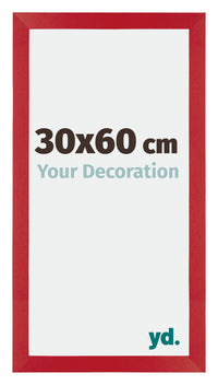 Mura MDF Photo Frame 30x60cm Red Front Size | Yourdecoration.com