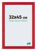Mura MDF Photo Frame 32x45cm Silver Shiny Vintage Front Size | Yourdecoration.com