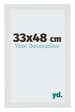 Mura MDF Photo Frame 33x48cm Blanc Mat Front Size | Yourdecoration.com