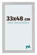 Mura MDF Photo Frame 33x48cm Gris Clair Front Size | Yourdecoration.com