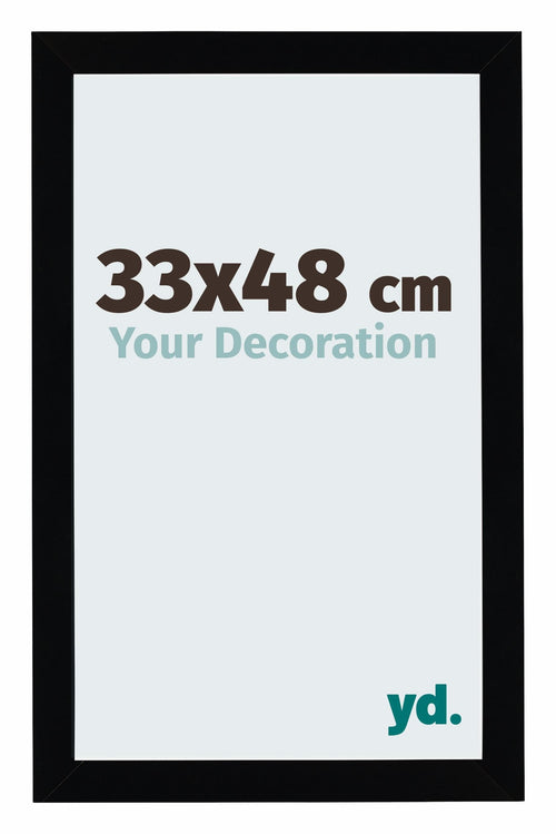 Mura MDF Photo Frame 33x48cm Noir Brillant Front Size | Yourdecoration.com