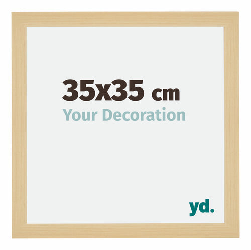 Mura MDF Photo Frame 35x35cm Maple Decor Front Size | Yourdecoration.com