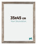 Mura MDF Photo Frame 35x45cm Metal Vintage Front Size | Yourdecoration.com