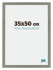 Mura MDF Photo Frame 35x50cm Gray Front Size | Yourdecoration.com