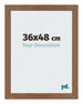 Mura MDF Photo Frame 36x48cm Oak Rustic Front Size | Yourdecoration.com