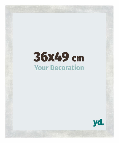 Mura MDF Photo Frame 36x49cm Argent Brillant Vintage Front Size | Yourdecoration.com