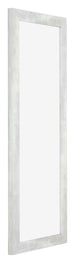 Mura MDF Photo Frame 37 5x98cm Silver Shiny Vintage Front Oblique | Yourdecoration.com