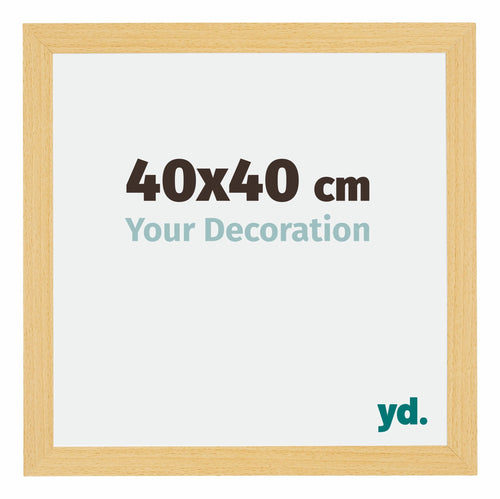 Mura MDF Photo Frame 40x40cm Beech Design Front Size | YourDesignation.com
