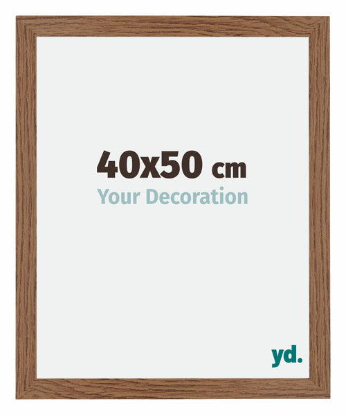 Mura MDF Photo Frame 40x50cm Oak Rustic Front Size | Yourdecoration.com