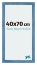 Mura MDF Photo Frame 40x70cm Bright Blue Swept Front Size | Yourdecoration.com