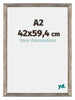 Mura MDF Photo Frame 42x59 4cm A2 Metal Vintage Front Size | Yourdecoration.com