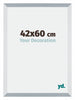 Mura MDF Photo Frame 42x60cm Aluminum Brushed Front Size | Yourdecoration.com
