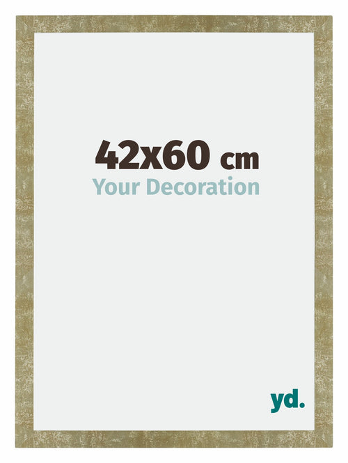 Mura MDF Photo Frame 42x60cm Gold Antique Front Size | Yourdecoration.com