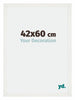 Mura MDF Photo Frame 42x60cm White Wiped Front Size | Yourdecoration.com