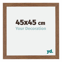 Mura MDF Photo Frame 45x45cm Oak Rustic Front Size | Yourdecoration.com