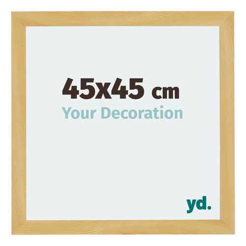 Mura MDF Photo Frame 45x45cm Pine Design Front Size | Yourdecoration.com