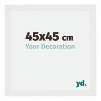 Mura MDF Photo Frame 45x45cm White High Gloss Front Size | Yourdecoration.com