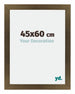 Mura MDF Photo Frame 45x60cm Bronze Design Front Size | Yourdecoration.com