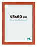 Mura MDF Photo Frame 45x60cm Orange Front Size | Yourdecoration.com