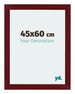 Mura MDF Photo Frame 45x60cm Winered Wiped Front Size | Yourdecoration.com