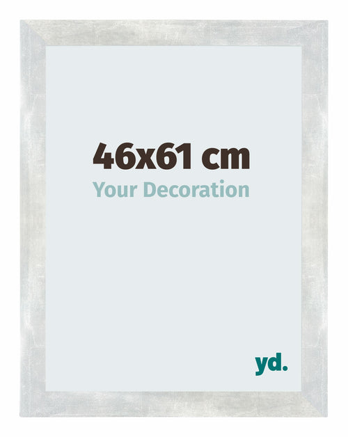 Mura MDF Photo Frame 46x61cm Argent Brillant Vintage Front Size | Yourdecoration.com