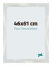 Mura MDF Photo Frame 46x61cm Argent Brillant Vintage Front Size | Yourdecoration.com