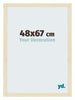Mura MDF Photo Frame 48x67cm Sand Swept Front Size | Yourdecoration.com