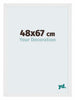 Mura MDF Photo Frame 48x67cm White High Gloss Front Size | Yourdecoration.com