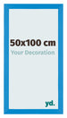 Mura MDF Photo Frame 50x100cm Bright Blue Front Size | Yourdecoration.com