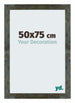 Mura MDF Photo Frame 50x75cm Blue Gold Melange Front Size | Yourdecoration.com