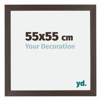 Mura MDF Photo Frame 55x55cm Oak Dark Front Size | Yourdecoration.com