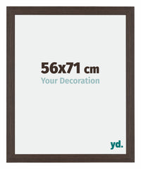 Mura MDF Photo Frame 56x71cm Oak Dark Front Size | Yourdecoration.com