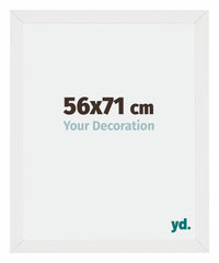 Mura MDF Photo Frame 56x71cm White High Gloss Front Size | Yourdecoration.com