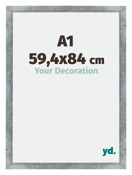 Mura MDF Photo Frame 59 4x84cm A1 Iron Swept Front Size | Yourdecoration.com