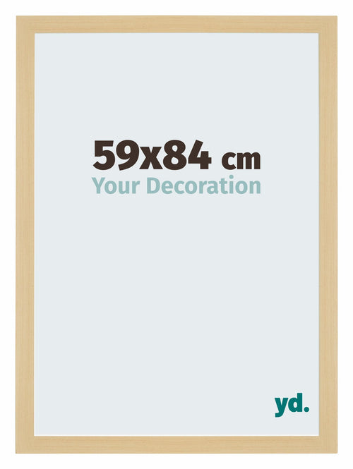 Mura MDF Photo Frame 59x84cm Maple Decor Front Size | Yourdecoration.com