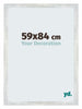 Mura MDF Photo Frame 59x84cm Silver Shiny Vintage Front Size | Yourdecoration.com