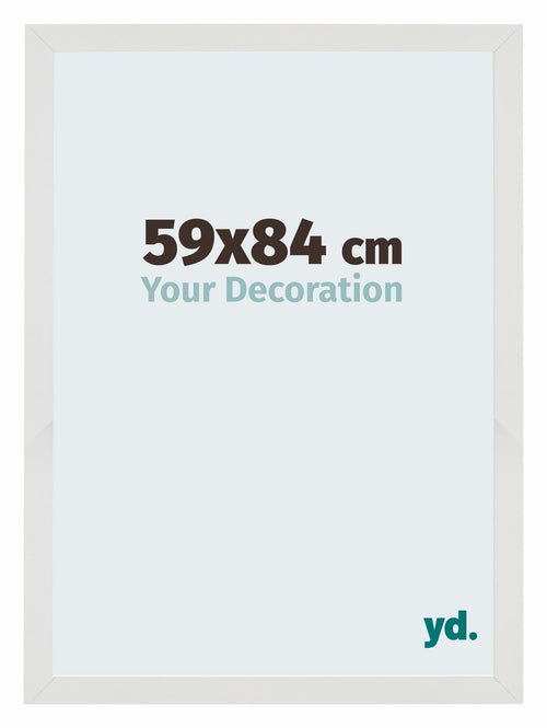 Mura MDF Photo Frame 59x84cm White Matte Front Size | Yourdecoration.com