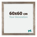 Mura MDF Photo Frame 60x60cm Metal Vintage Front Size | Yourdecoration.com