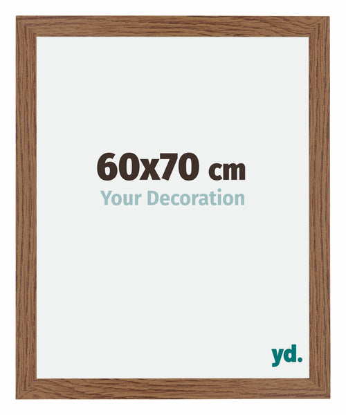 Mura MDF Photo Frame 60x70cm Oak Rustic Front Size | Yourdecoration.com